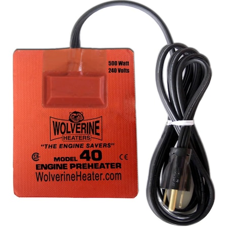 Zerostart Silicone Pad, Adhesive - 500W, 240V, 5in. 13Cm X 7in. 18Cm Csa Ce 3400084